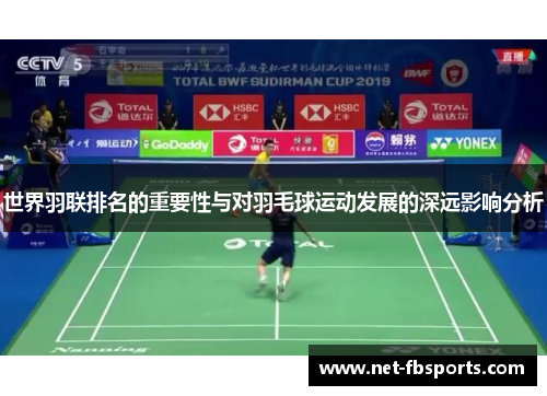 世界羽联排名的重要性与对羽毛球运动发展的深远影响分析