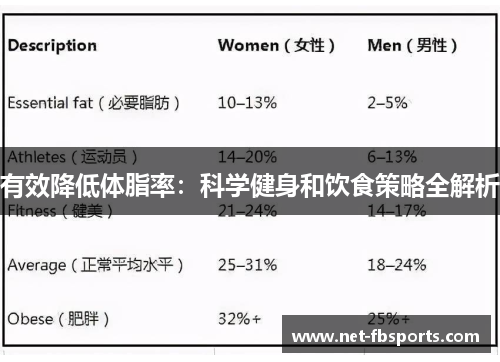 有效降低体脂率：科学健身和饮食策略全解析