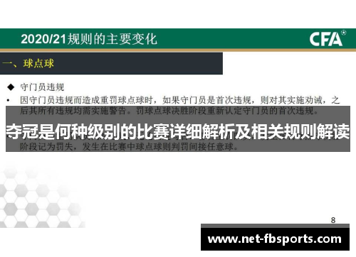 夺冠是何种级别的比赛详细解析及相关规则解读